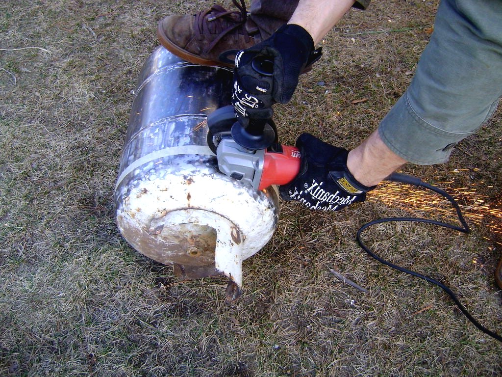 Дровяная печь из баллона - фото 7