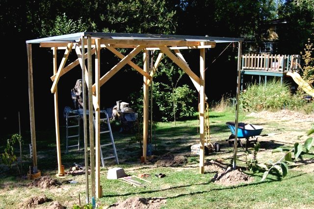 Пергола из железных профилей - фото 20