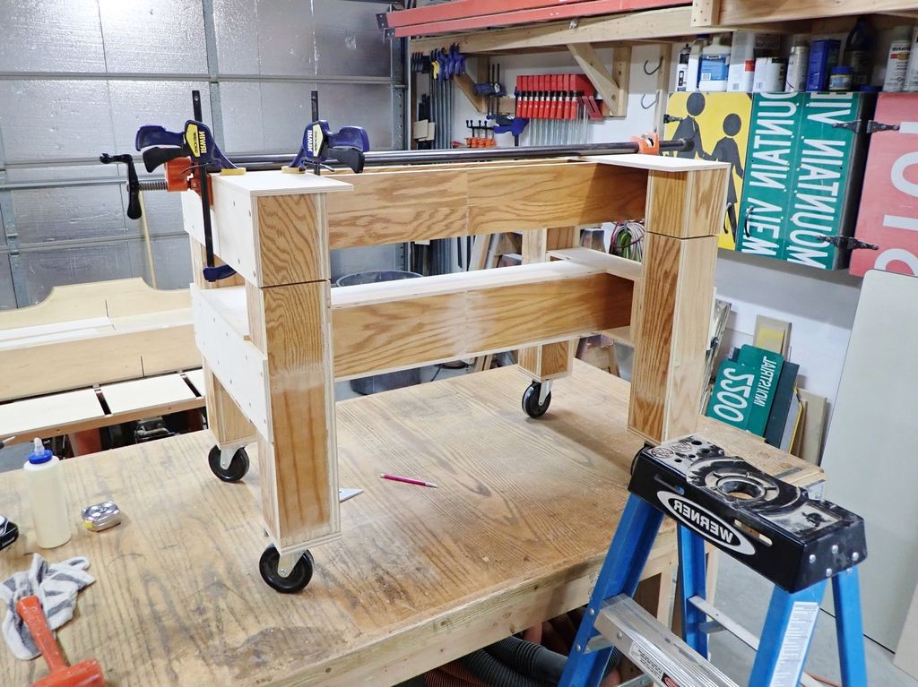 Регулируемый стол по высоте из автомобильного домкрата - фото 29