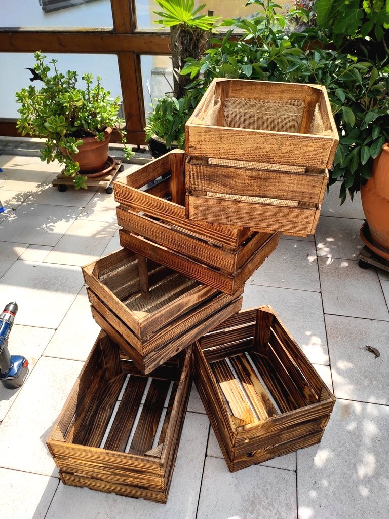 Мобильный вертикальный сад из ящиков - фото 5