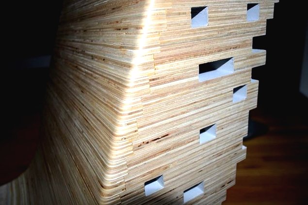 Оригинальный стул из фанеры - фото 10