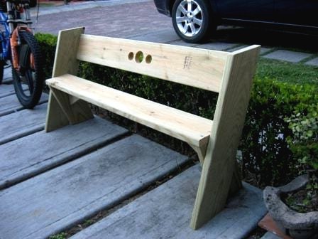 Скамья из соснового дерева - фото 11