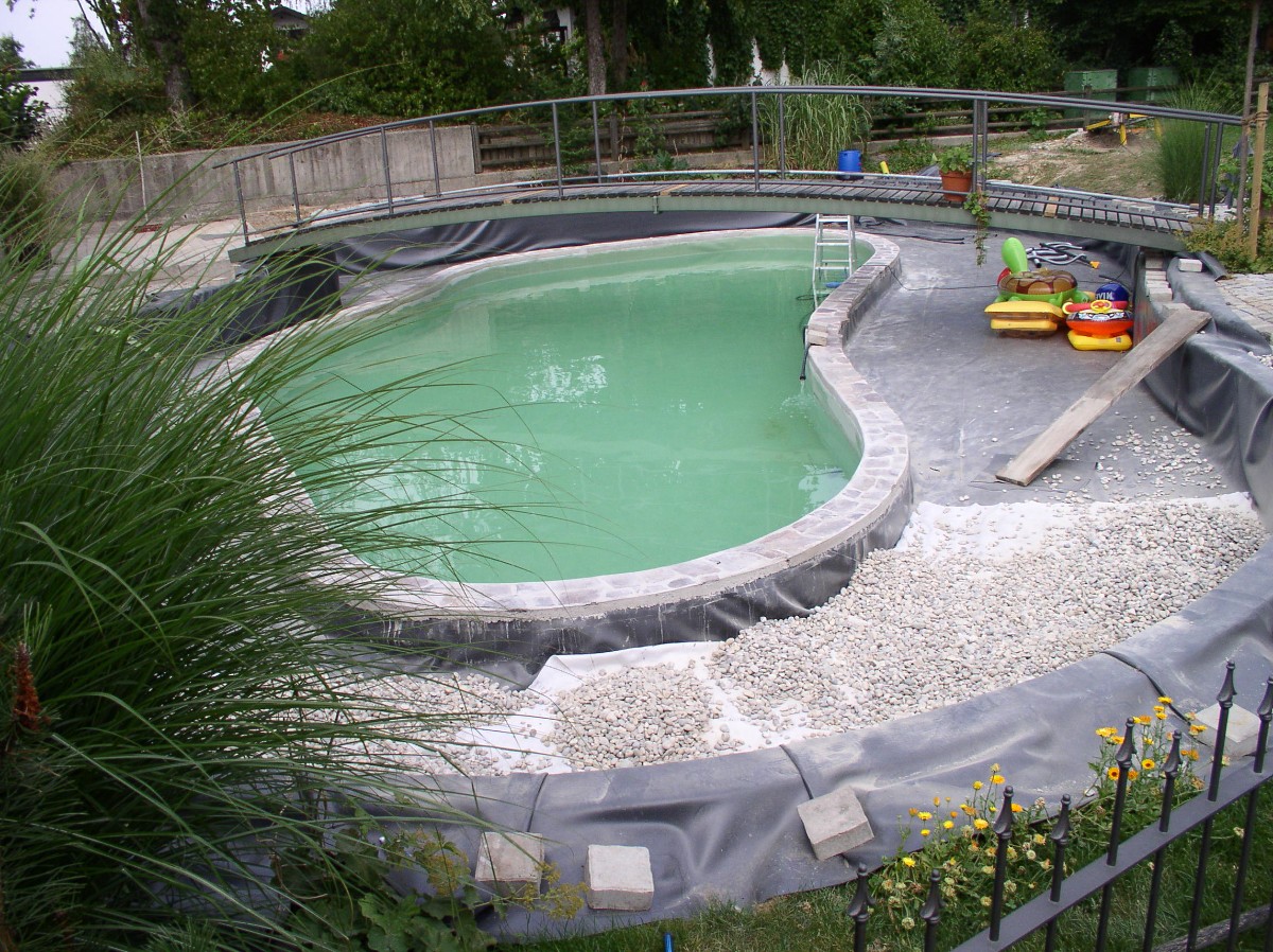 Пруд с мостом через него - фото 10