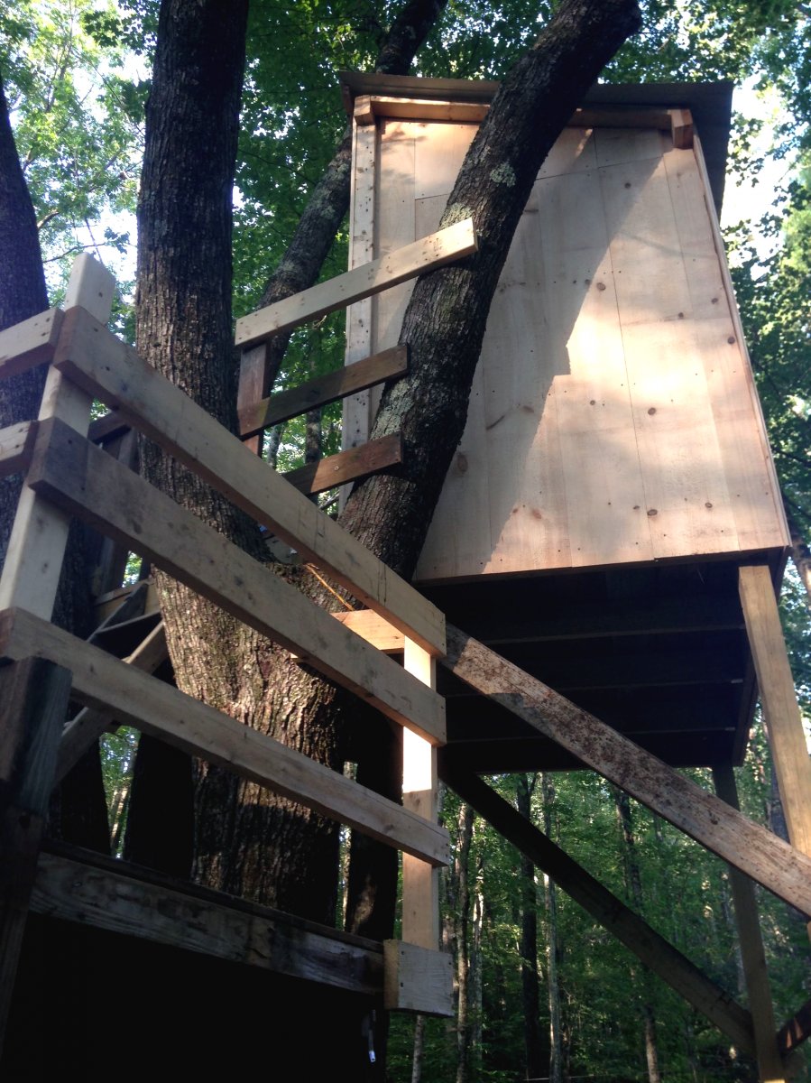 Многоуровневый домик на дереве для детей - фото 18