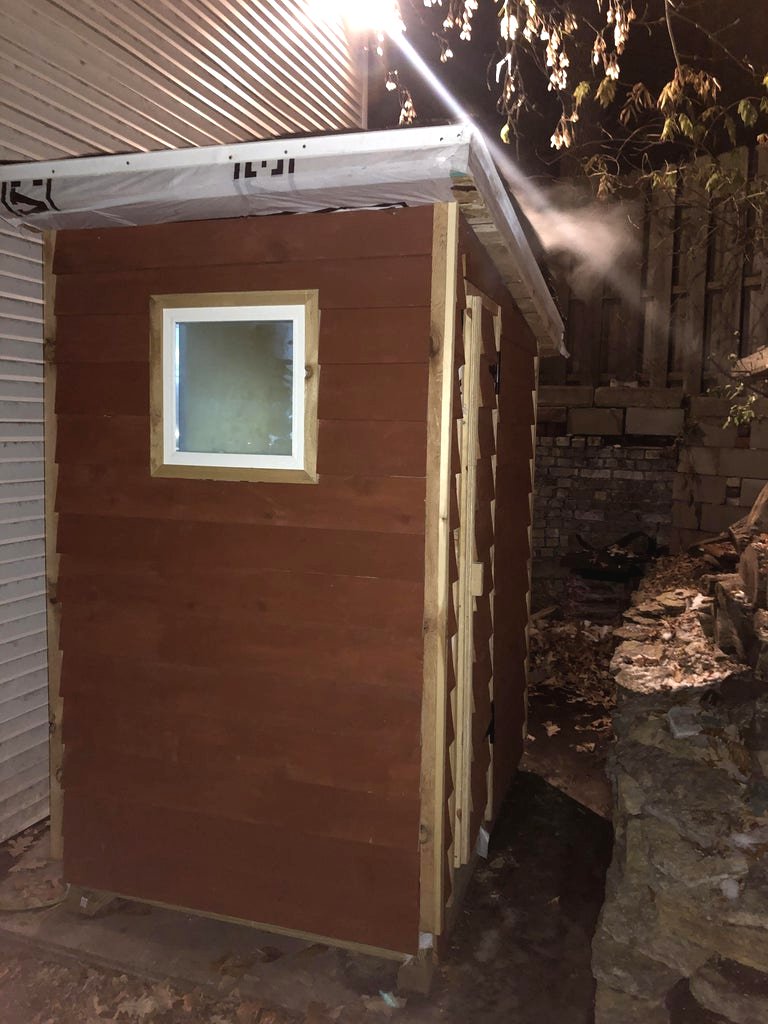 Маленькая сауна с нагревателем на 110 В - фото 14