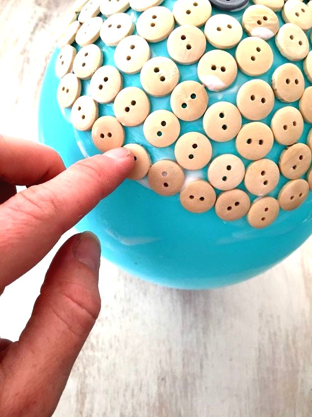 Чаша из пуговиц - фото 6