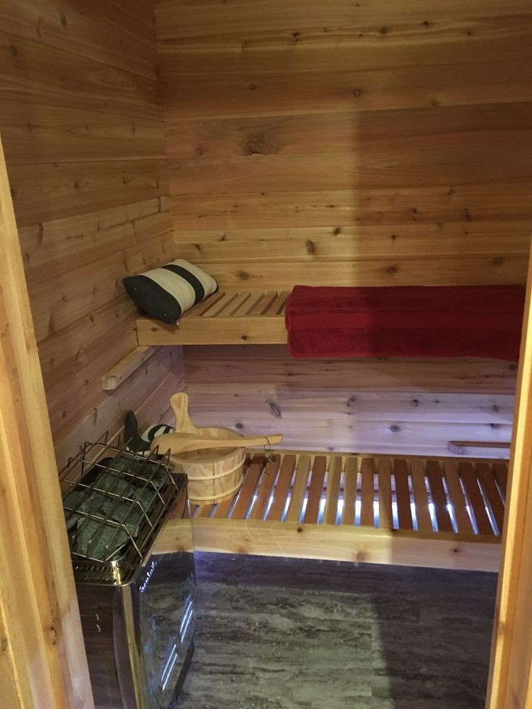 Финская сауна с электрической печью - фото 46