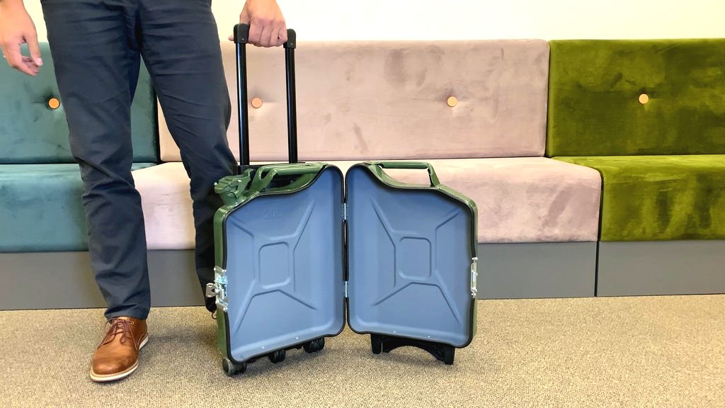 Чемодан из канистры своими руками - фото 21