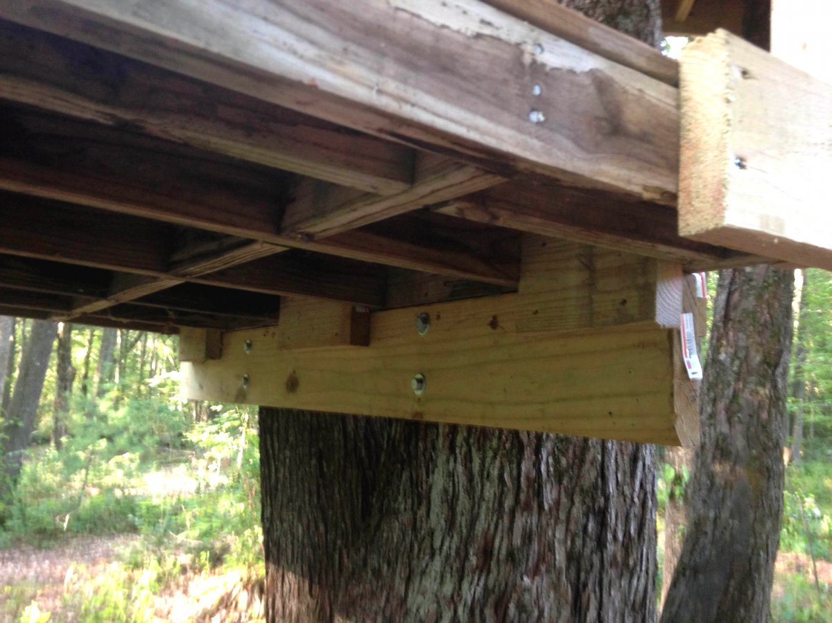 Многоуровневый домик на дереве для детей - фото 10