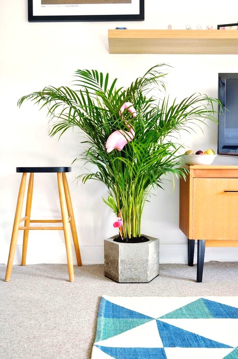 Шестигранный горшок из бетона - фото 13