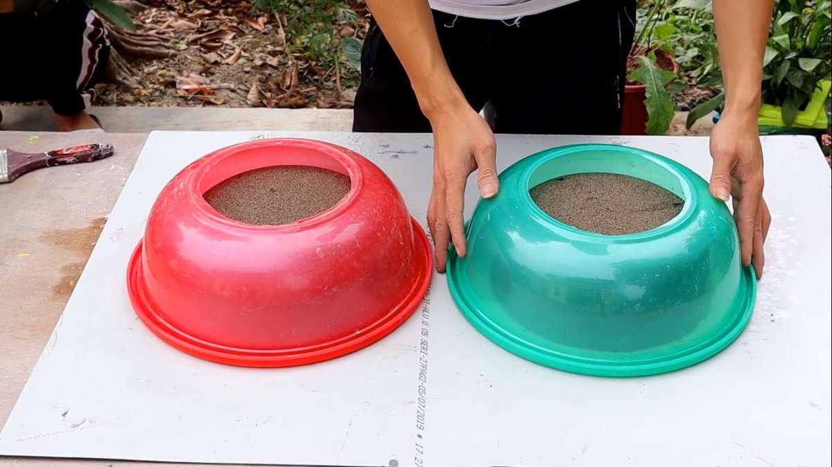 Цветочный горшок из цемента своими руками - фото 4