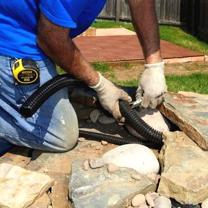 Небольшой водопад с прудом - фото 10