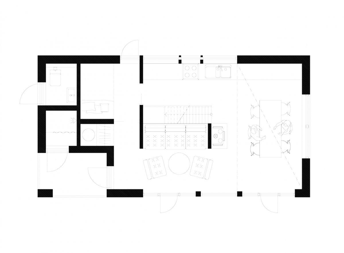 Деревянный дом у озера - фото 11