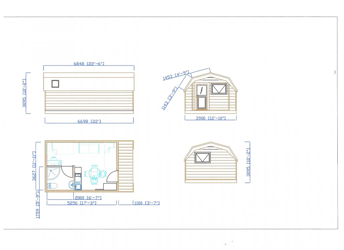 Интересный дизайн деревянного дома - фото 3