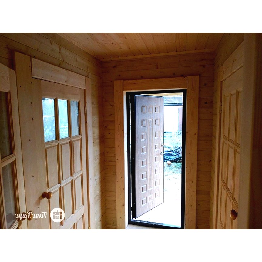 Двухэтажный дом с верандой из бруса - фото 3