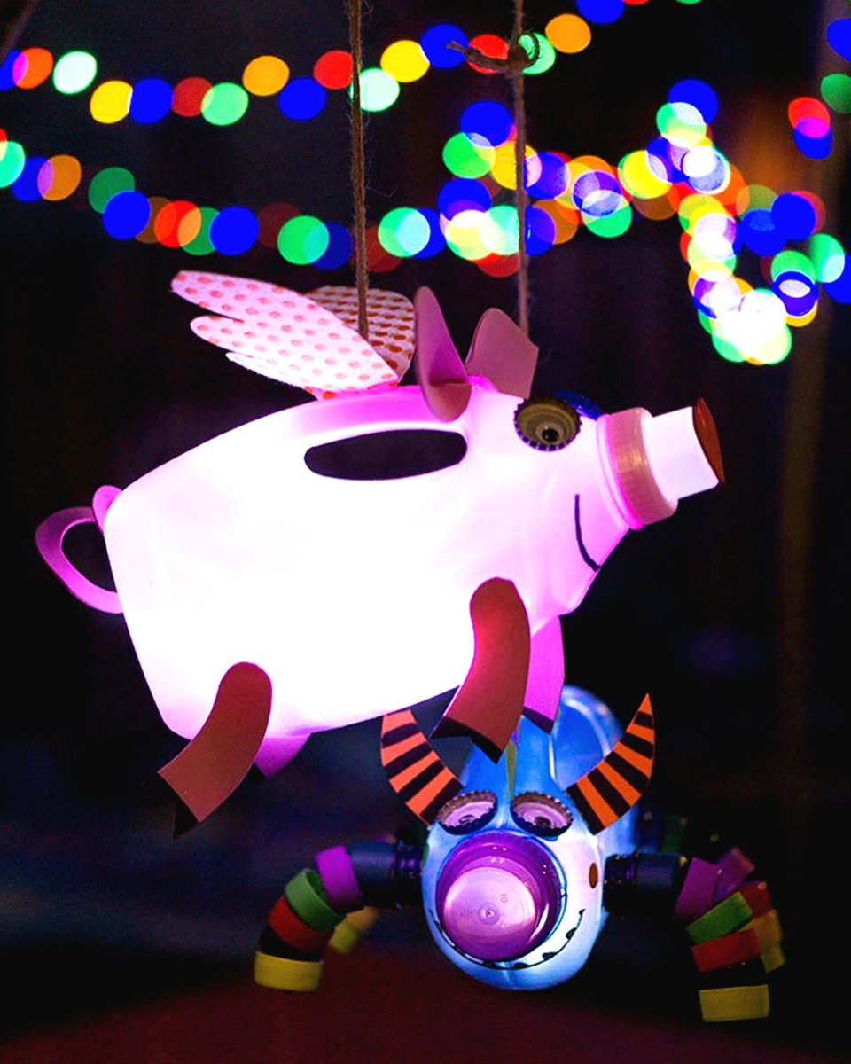 Свинюшки из пластиковых бутылок - фото 2