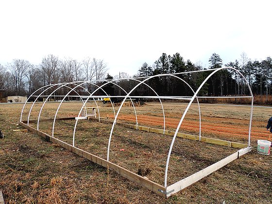 Теплица из ПВХ труб - фото 12