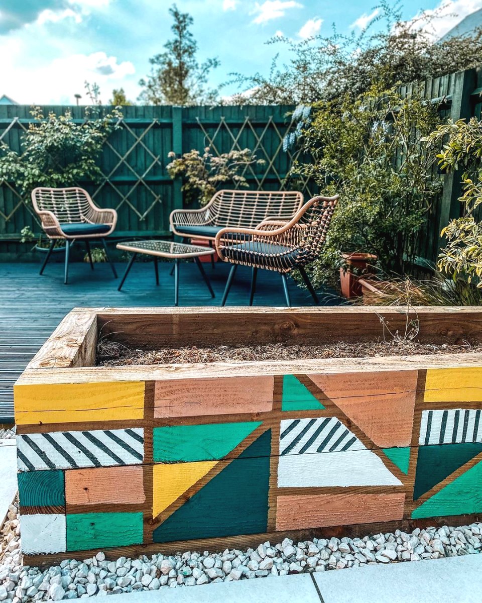 Роспись забора на даче - фото 4