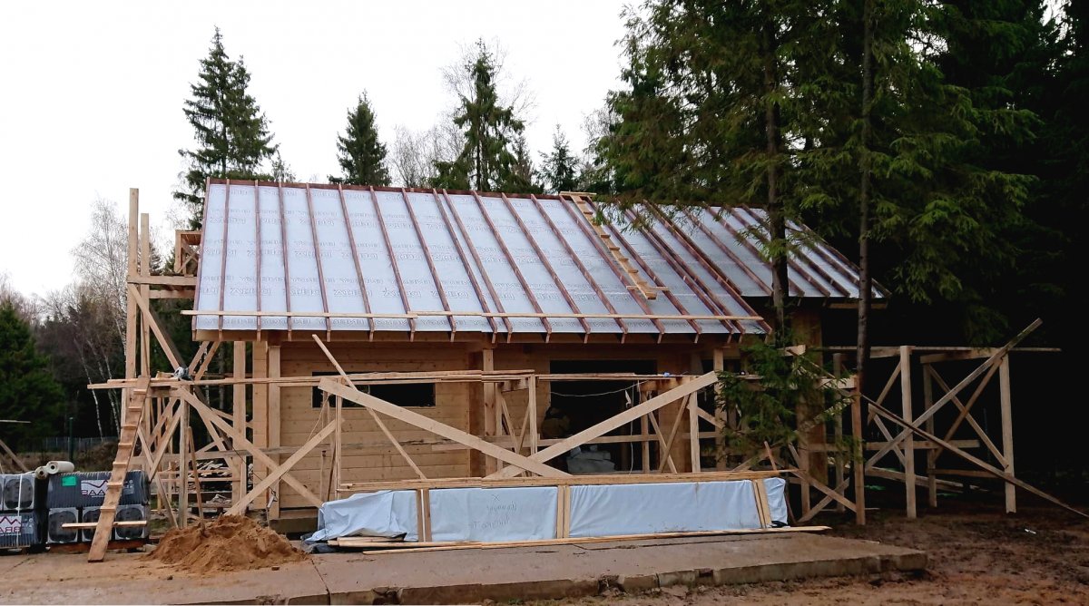 Интересный деревянный дом из бруса - фото 3