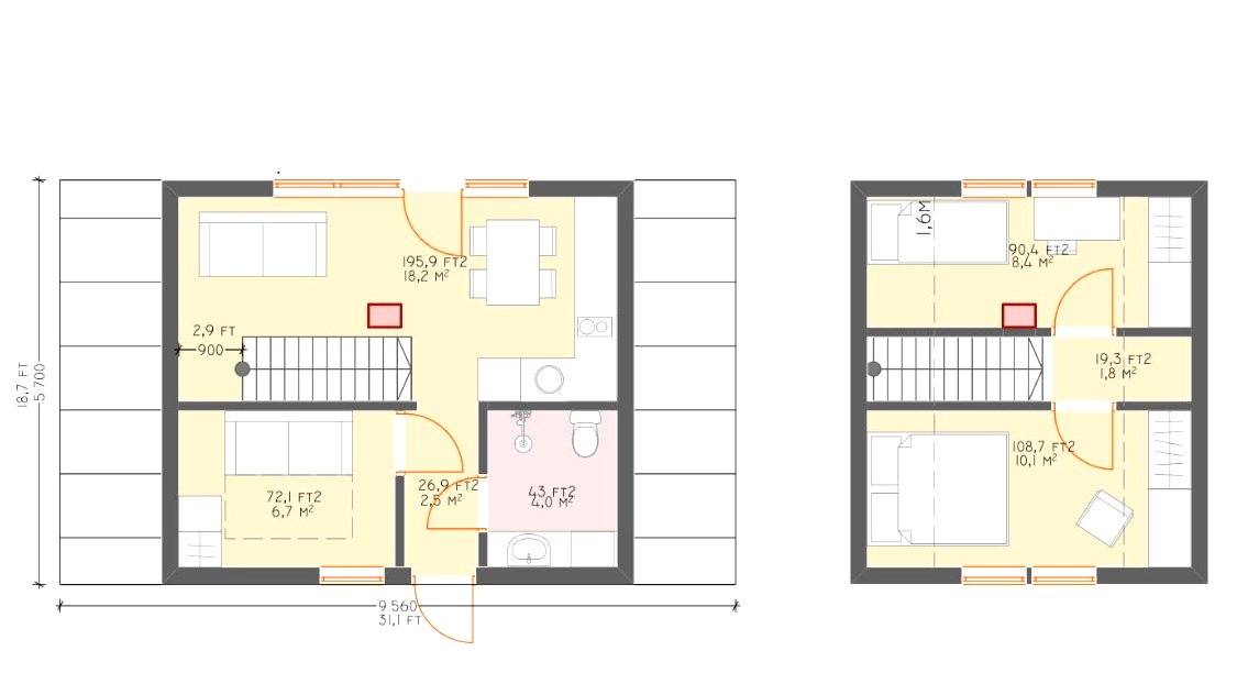 Оригинальный каркасный дом - фото 16