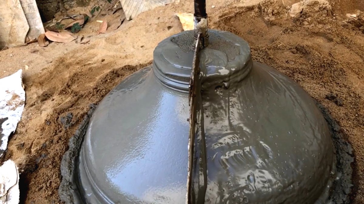 Садовый фонтан с имитацией под гранитный камень - фото 31