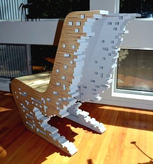 Оригинальный стул из фанеры - фото 12