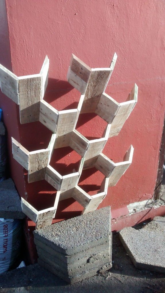 Вертикальный сад по форме улья - фото 10