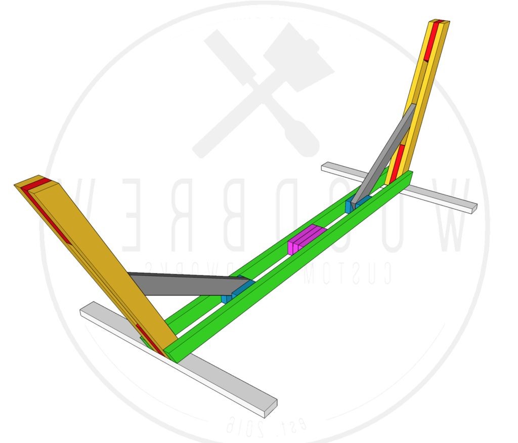 Уличная стойка для гамака - фото 3