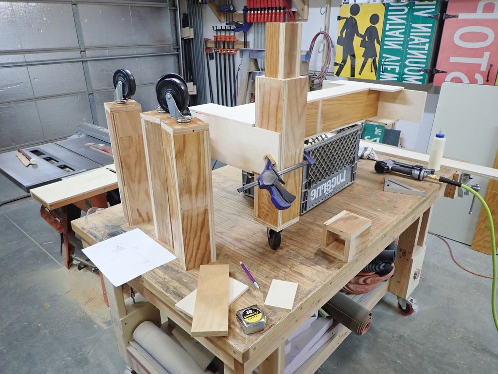 Регулируемый стол по высоте из автомобильного домкрата - фото 17