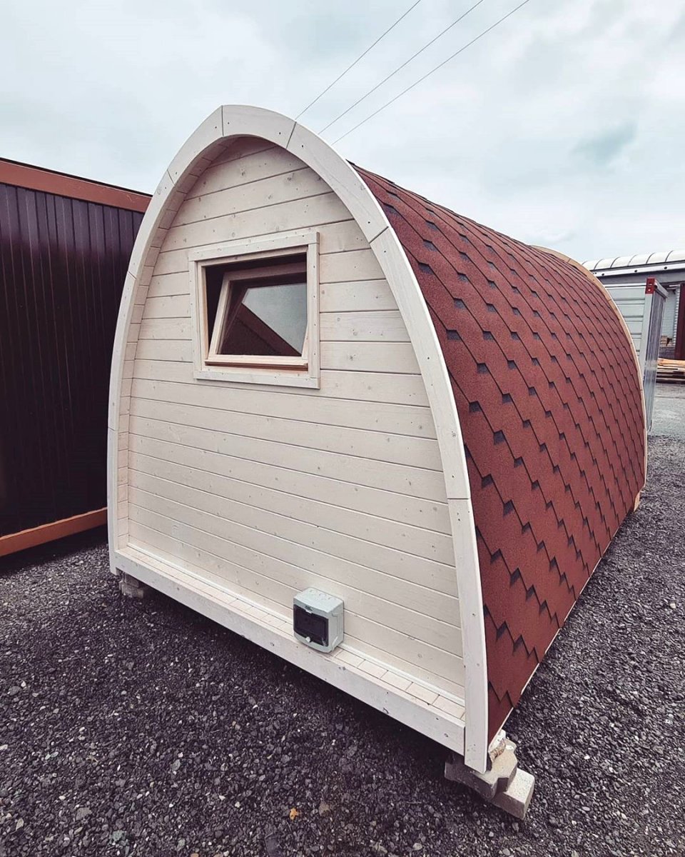 Оригинальный дачный домик из сосны - фото 2