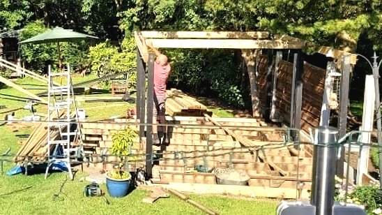 Деревянная беседка своими руками - фото 8