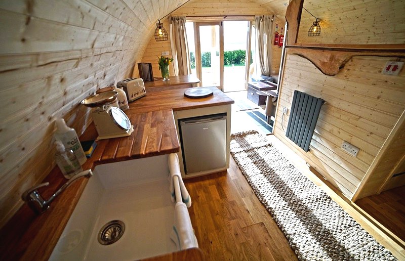 Деревянный дом полукруглой формы - фото 15