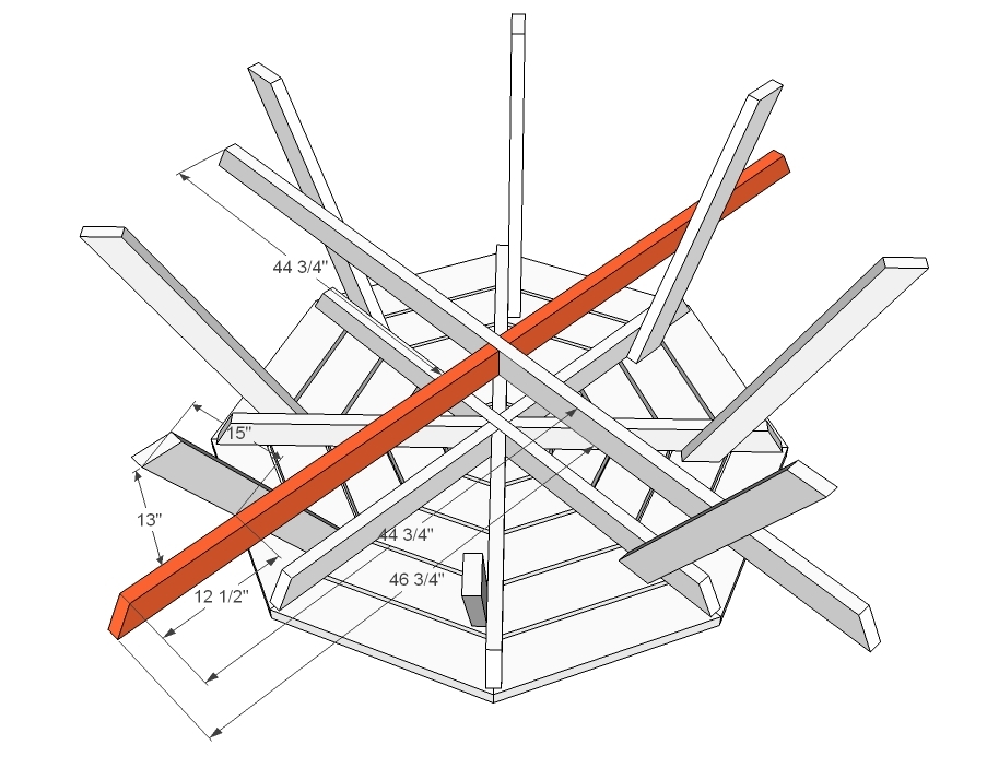 Восьмиугольный стол - фото 6
