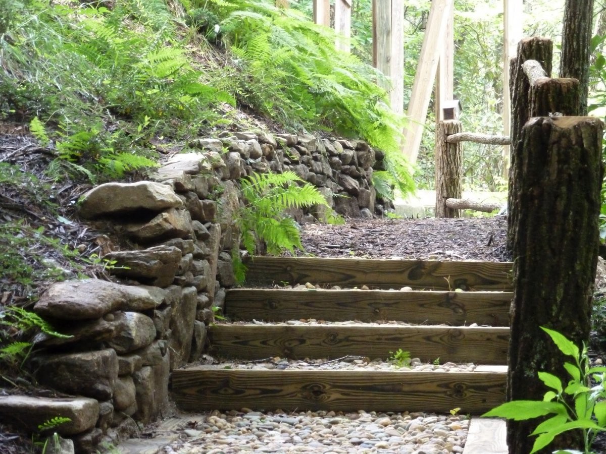 Дорожка из речной гальки - фото 2