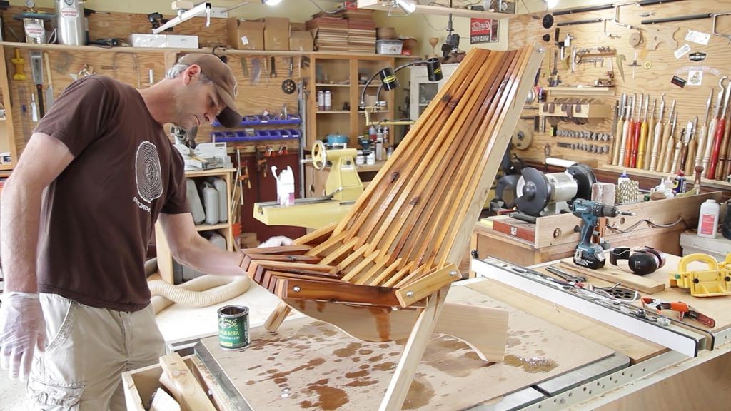 Складной кедровый стул - фото 4