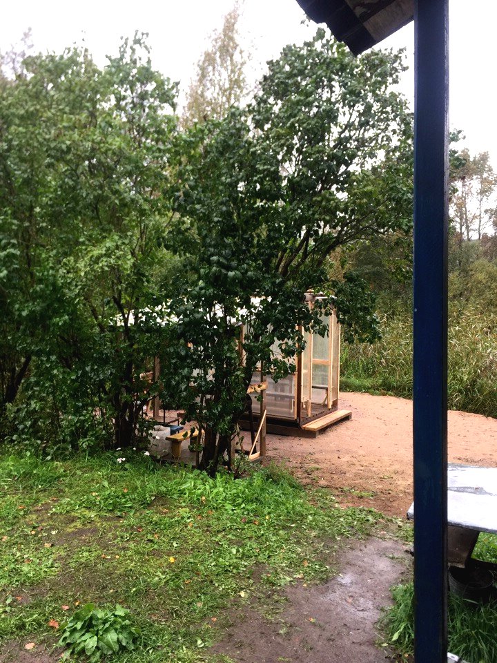 Простая беседка из поликарбоната - фото 6