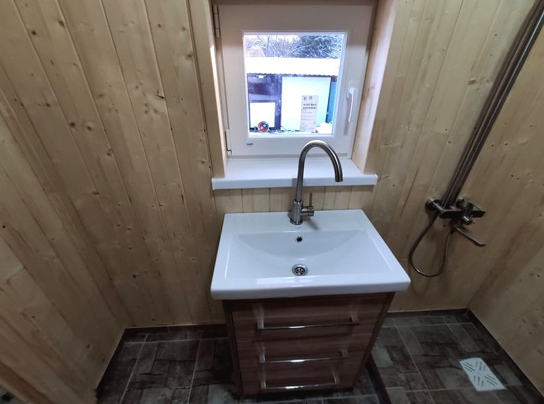 Каркасная банька размером 7х4 м - фото 6