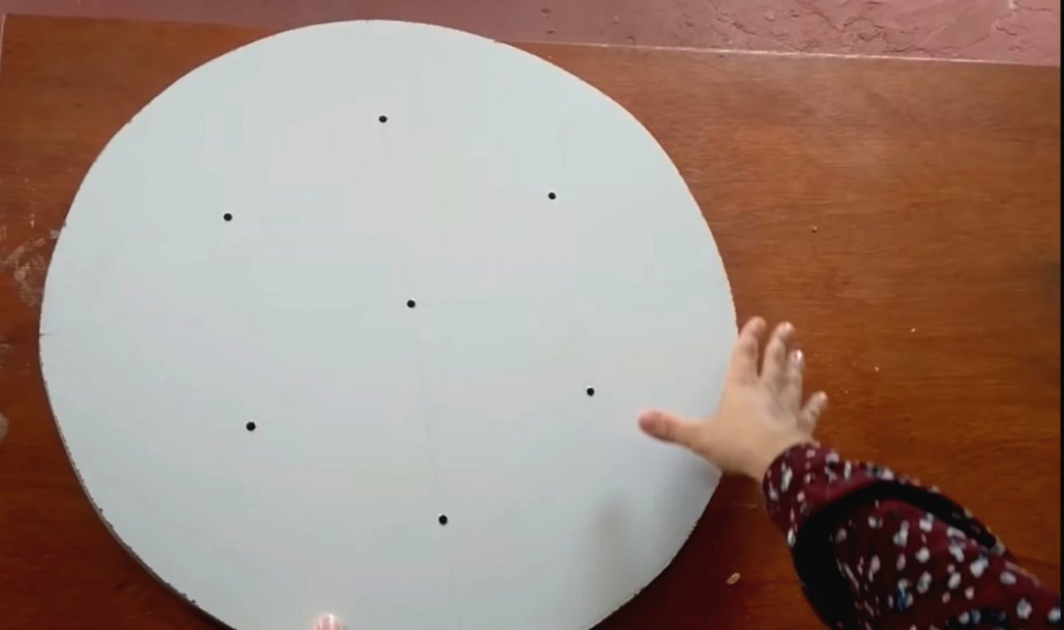 Оригинальный пуф из автопокрышки - фото 8