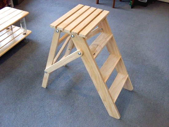 Складная  стремянка из дерева - фото 17