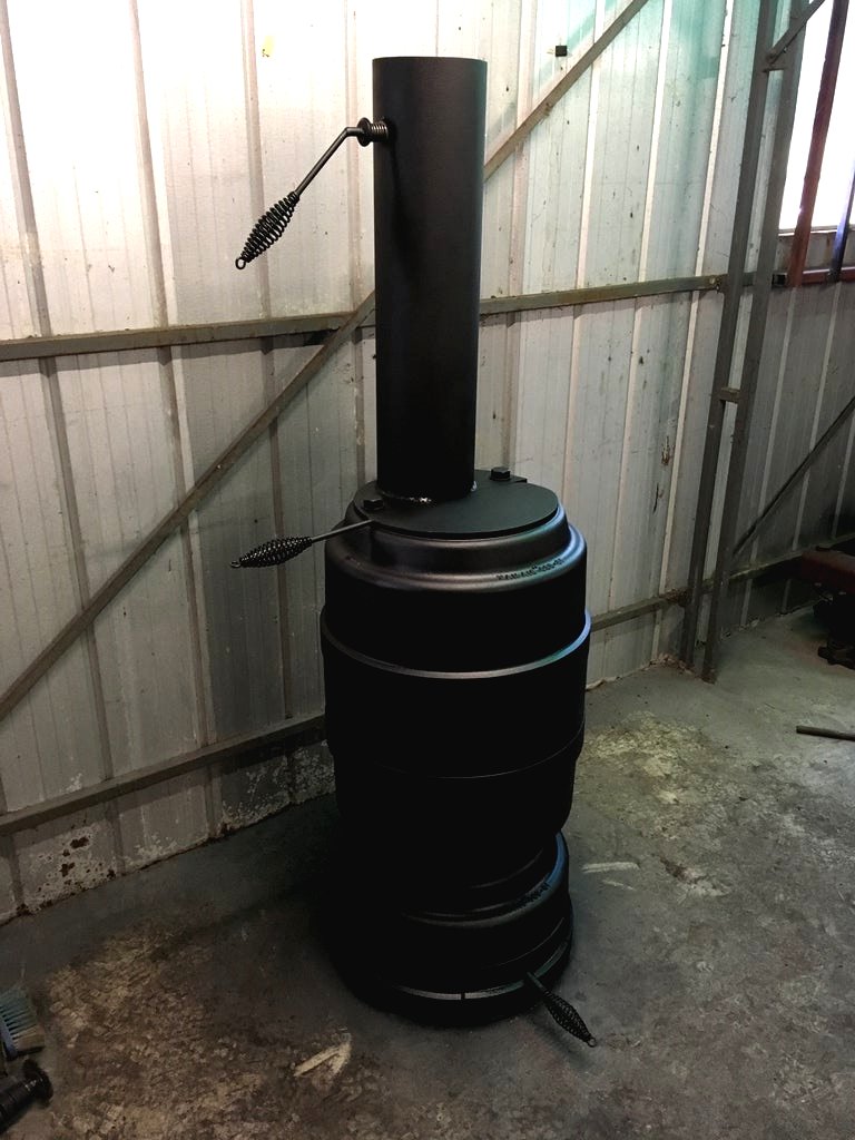 Буржуйка из тормозных барабанов - фото 20