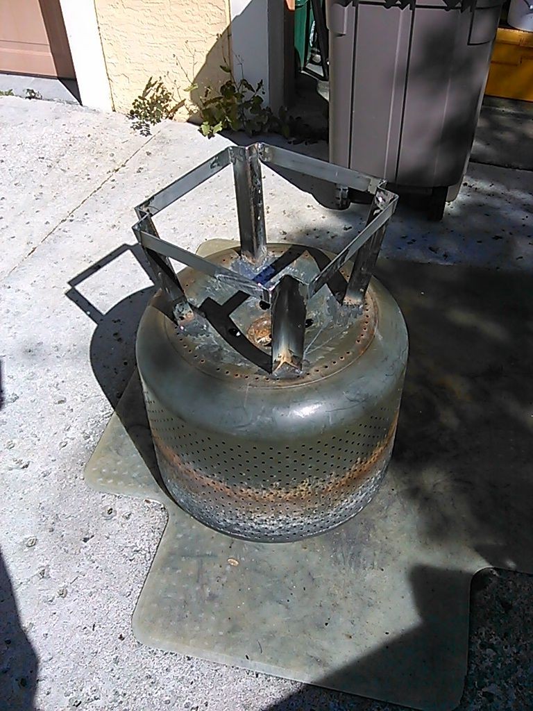 Очаг из барабана стиральной машины - фото 3