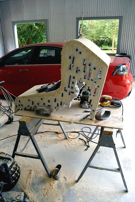 Оригинальный стул из фанеры - фото 11