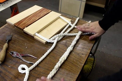 Деревянные качели - фото 11