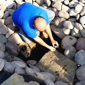 Небольшой водопад с прудом - фото 12