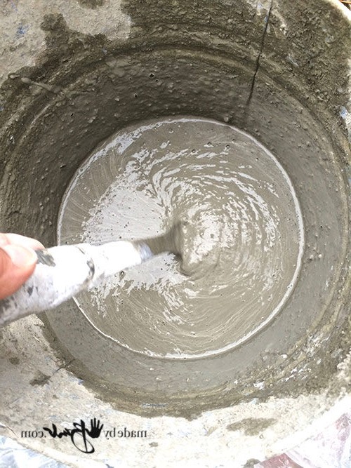 Оригинальный фонарь из бетона - фото 7