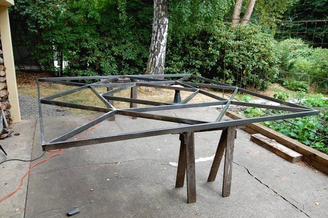 Пергола из железных профилей - фото 8