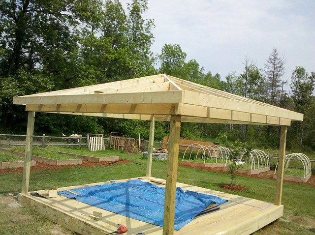 Беседка из дерева - фото 24