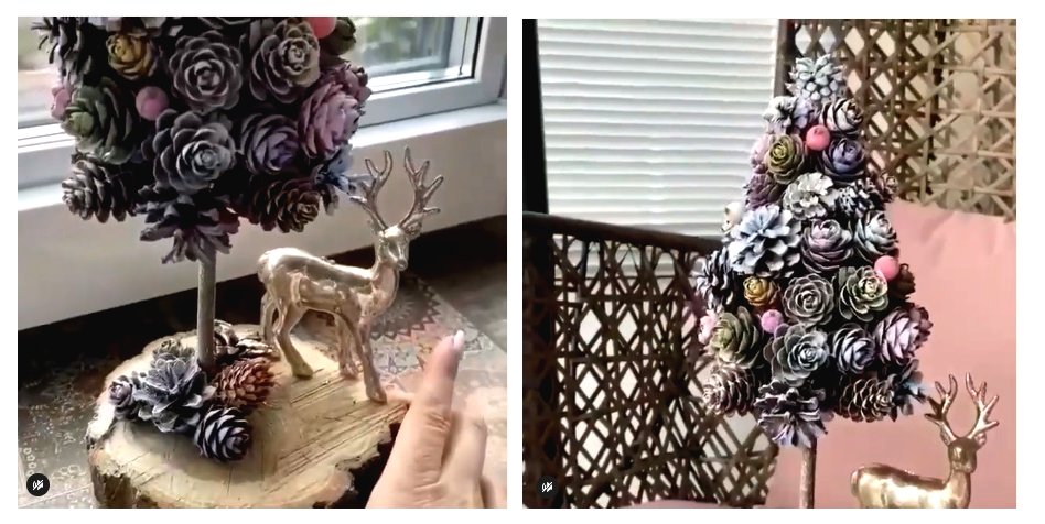 Маленькая новогодняя елочка своими руками - фото 4