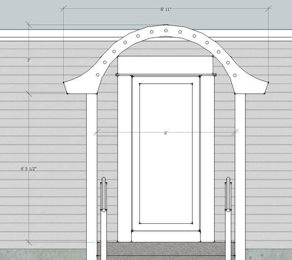 Интересное крыльцо из дерева для дома - фото 3