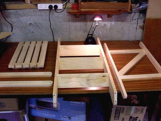 Складная  стремянка из дерева - фото 2